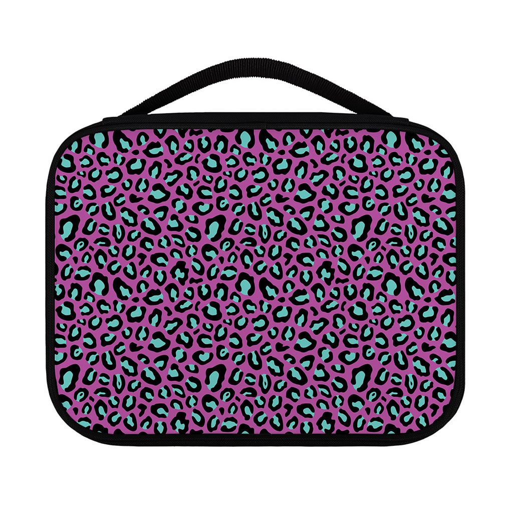 Purple And Teal Leopard Pattern Print Classic Bible Case