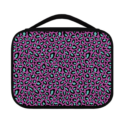 Purple And Teal Leopard Pattern Print Classic Bible Case