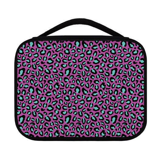 Purple And Teal Leopard Pattern Print Classic Bible Case