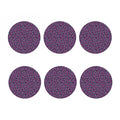 Purple And Teal Leopard Pattern Print Coaster Set