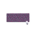 Purple And Teal Leopard Pattern Print Extended Mouse Pad