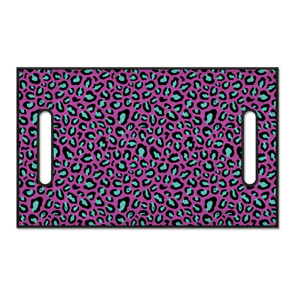 Purple And Teal Leopard Pattern Print Golf Cart Seat Cover
