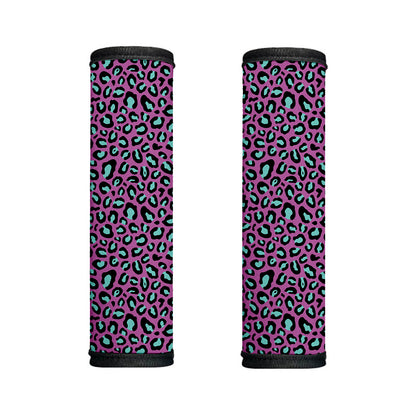 Purple And Teal Leopard Pattern Print Handle Covers