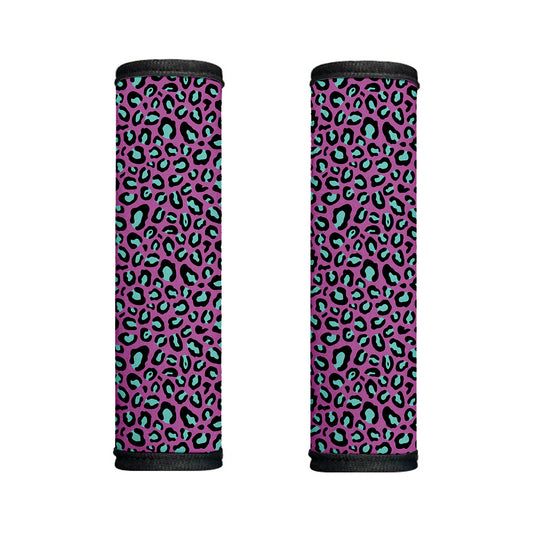 Purple And Teal Leopard Pattern Print Handle Covers