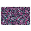 Purple And Teal Leopard Pattern Print Polyester Doormat
