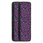 Purple And Teal Leopard Pattern Print Refrigerator Handle Covers