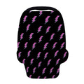 Purple And Teal Lightning Pattern Print Baby Seat Cover