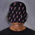 Purple And Teal Lightning Pattern Print Baseball Cap