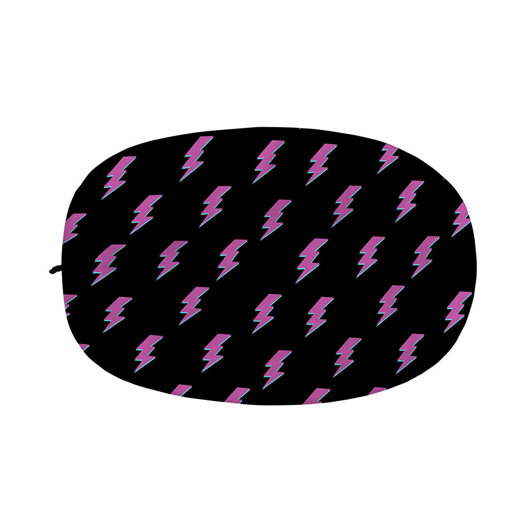 Purple And Teal Lightning Pattern Print Car Side Mirror Covers