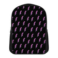 Purple And Teal Lightning Pattern Print Casual Backpack