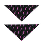 Purple And Teal Lightning Pattern Print Dog Bandana