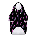 Purple And Teal Lightning Pattern Print Dog Zip Up Hoodie