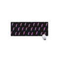 Purple And Teal Lightning Pattern Print Extended Mouse Pad