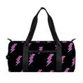 Purple And Teal Lightning Pattern Print Gym Bag