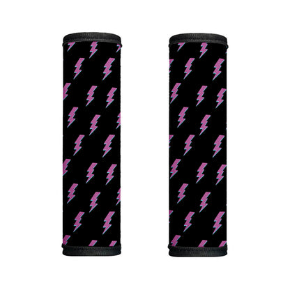 Purple And Teal Lightning Pattern Print Handle Covers