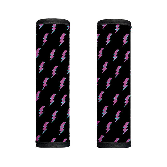 Purple And Teal Lightning Pattern Print Handle Covers