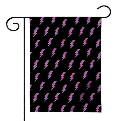 Purple And Teal Lightning Pattern Print House Flag