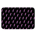 Purple And Teal Lightning Pattern Print Indoor Door Mat