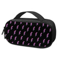 Purple And Teal Lightning Pattern Print Portable Cooler Travel Case