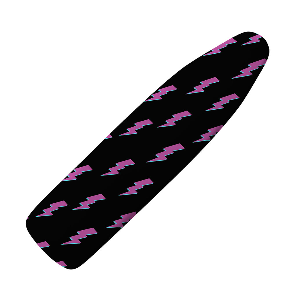 Purple And Teal Lightning Pattern Print Ironing Board Cover