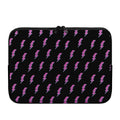 Purple And Teal Lightning Pattern Print Laptop Sleeve