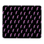 Purple And Teal Lightning Pattern Print Mouse Pad