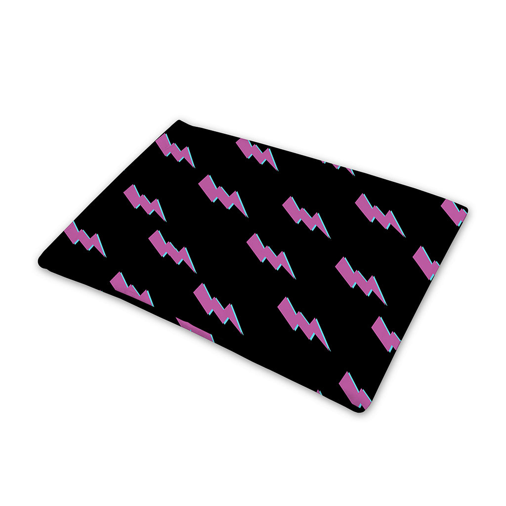 Purple And Teal Lightning Pattern Print Pet Cooling Mat Cover