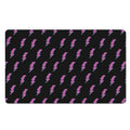 Purple And Teal Lightning Pattern Print Polyester Doormat