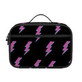 Purple And Teal Lightning Pattern Print Portable Lunch Bag