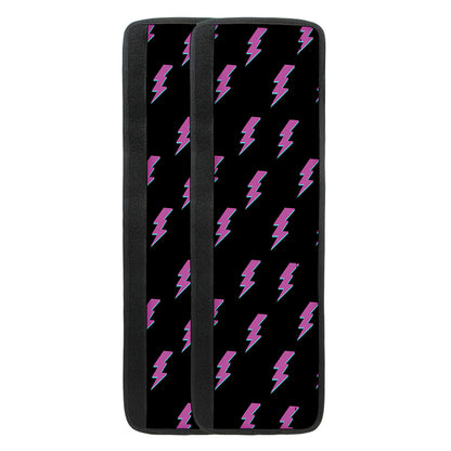 Purple And Teal Lightning Pattern Print Refrigerator Handle Covers