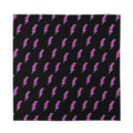 Purple And Teal Lightning Pattern Print Silk Bandana