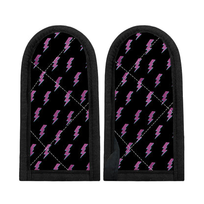 Purple And Teal Lightning Pattern Print Skillet Handle Cover