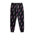 Purple And Teal Lightning Pattern Print Sweatpants