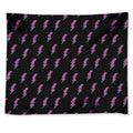 Purple And Teal Lightning Pattern Print Tapestry