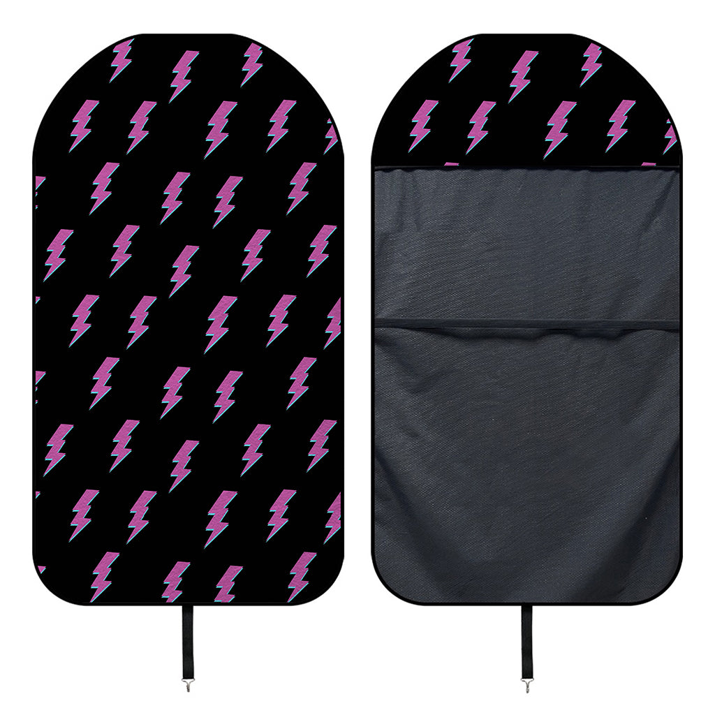Purple And Teal Lightning Pattern Print Waterproof Car Seat Cover
