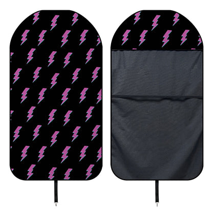 Purple And Teal Lightning Pattern Print Waterproof Car Seat Cover