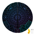 Purple And Teal Mandala Print Basketball