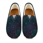 Purple And Teal Mandala Print Casual Shoes