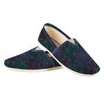 Purple And Teal Mandala Print Casual Shoes