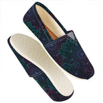 Purple And Teal Mandala Print Casual Shoes
