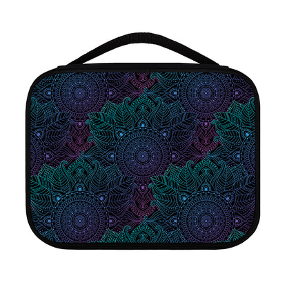 Purple And Teal Mandala Print Classic Bible Case