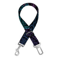 Purple And Teal Mandala Print Dog Seat Belt