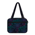 Purple And Teal Mandala Print Double Strap Bible Bag