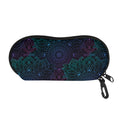 Purple And Teal Mandala Print Glasses Case