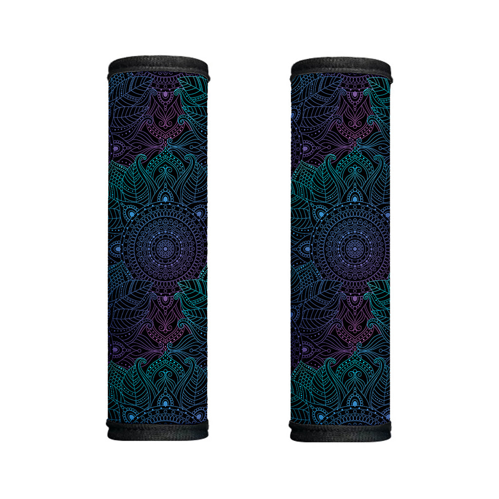 Purple And Teal Mandala Print Handle Covers