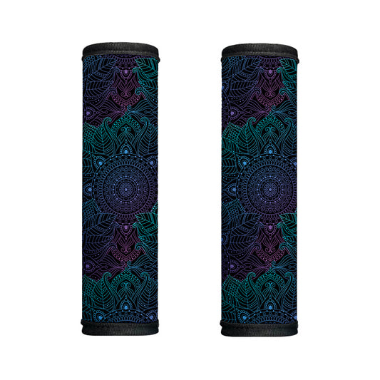 Purple And Teal Mandala Print Handle Covers