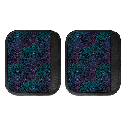Purple And Teal Mandala Print Handle Covers