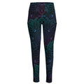 Purple And Teal Mandala Print High-Waisted Pocket Leggings