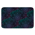 Purple And Teal Mandala Print Indoor Door Mat