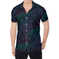 Purple And Teal Mandala Print Men's Shirt